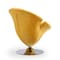 Manhattan Comfort Tulip Swivel Accent Chair in Yellow and Polished Chrome AC029-YL - alternate 3
